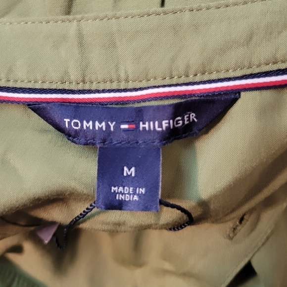 TOMMY Hilfiger Olive Green Convertible Sleeve Shirt Dress NWT - Picture 3 of 8